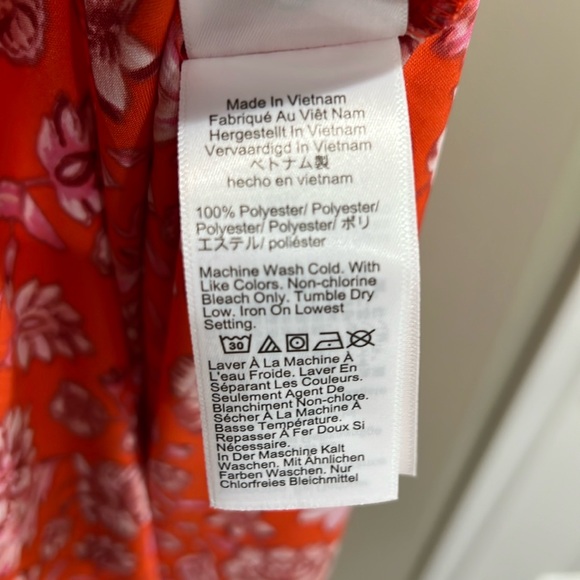 NWOT J. Crew Featherweight satin maxi dress in poppy fields Size 20 - Picture 6 of 7